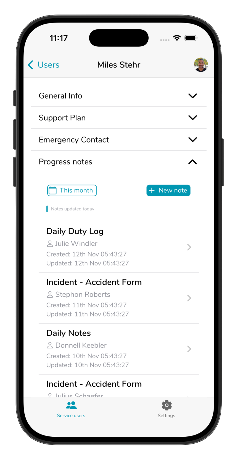 CareUnveil mobile app
